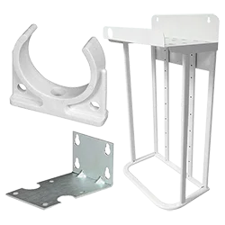 RO system and filter housing brackets